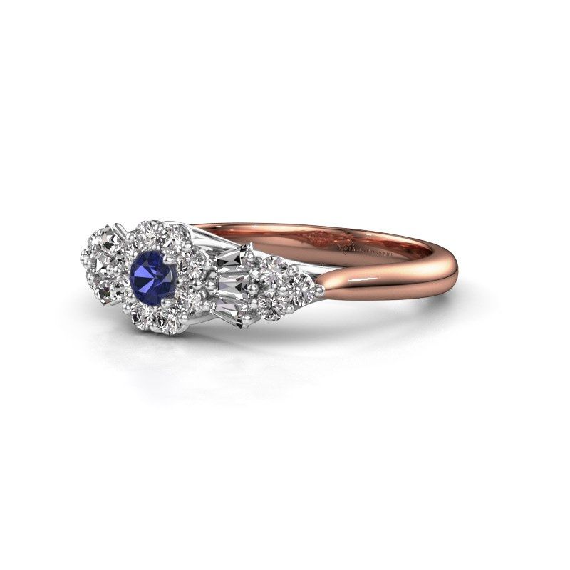 Image of Engagement ring Carisha 585 rose gold sapphire 3 mm