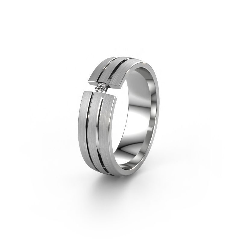 Alliance WH0402L26AM 950 platine zircone ±6x1.7 mm