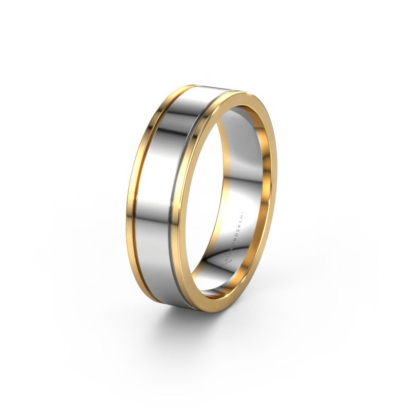 Wedding ring WH0600M16AP 585 white gold ±6x1.7 mm