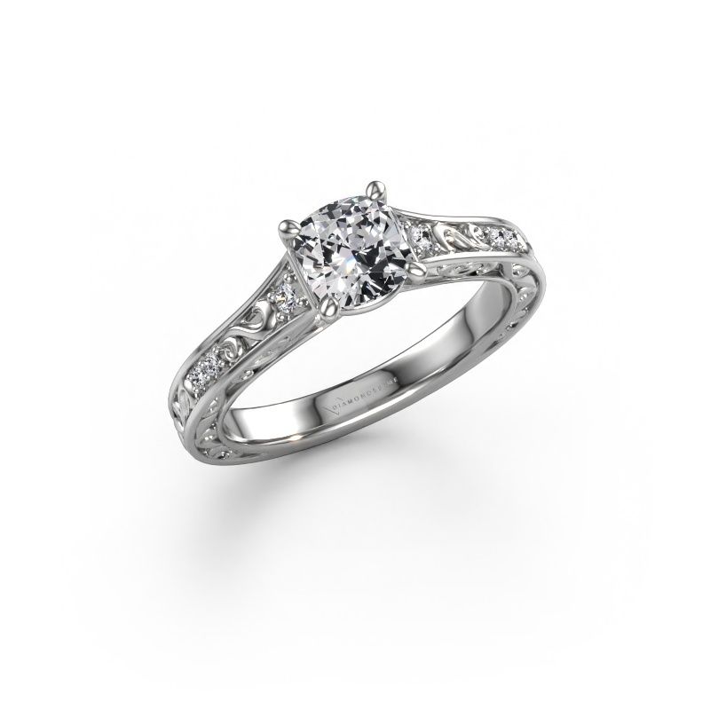 Verlovingsring Mallory CUS 585 witgoud lab-grown diamant 1.00 crt