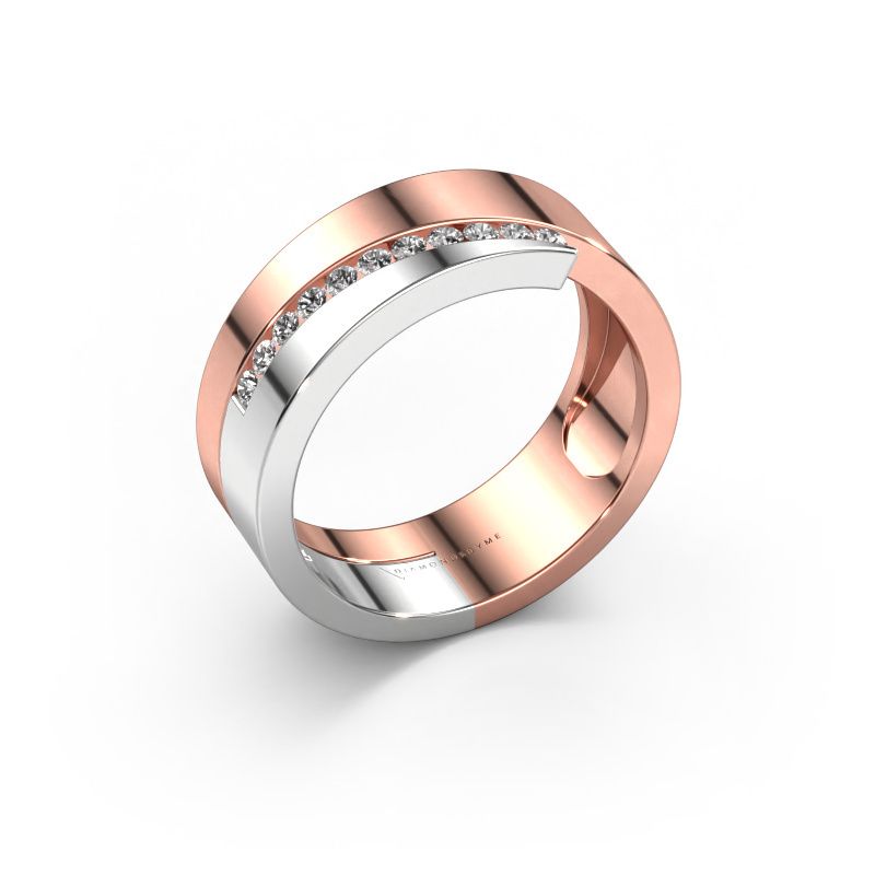Ring Loma 585 rose gold lab-grown diamond 0.165 crt