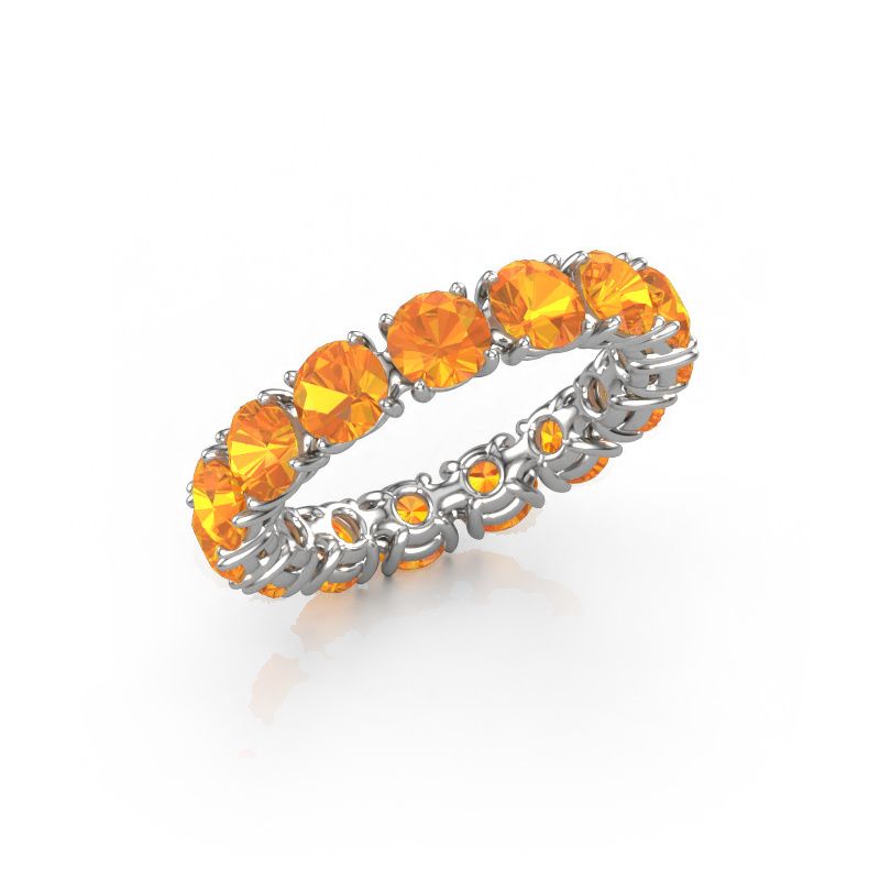 Ring Vivienne 4.2 585 white gold citrin 4.2 mm