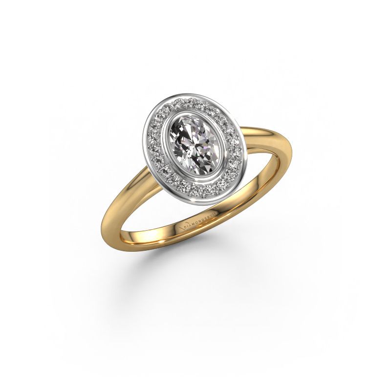 Verlobungsring Noud 1 OVL 585 Gold Diamant 0.51 crt