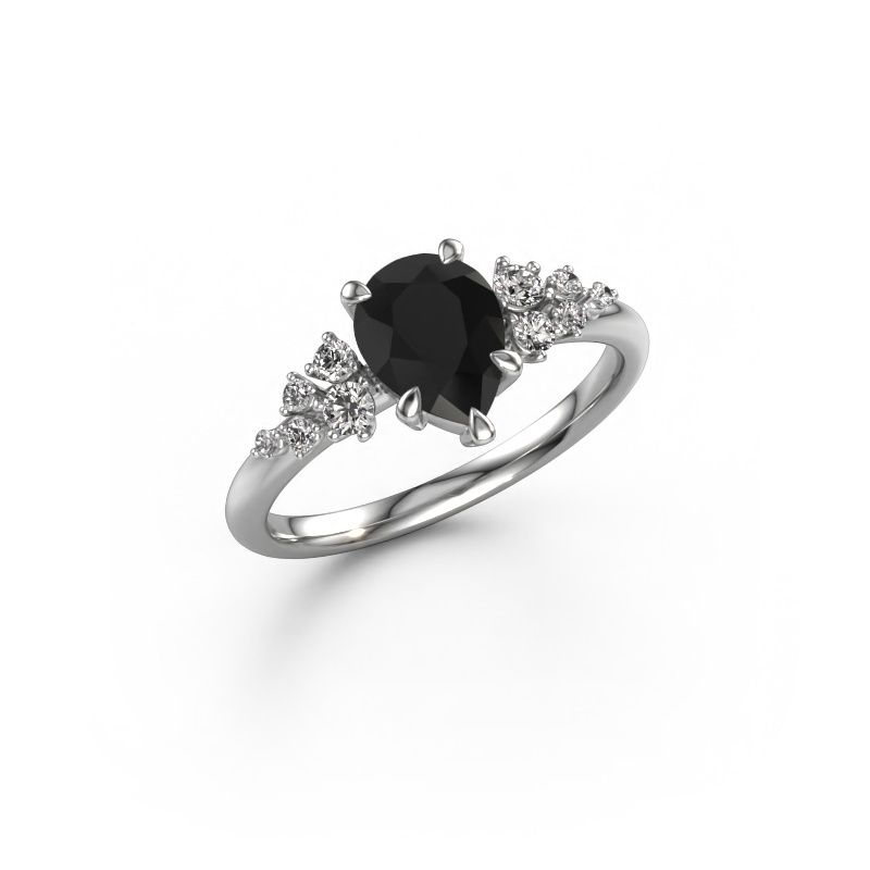 Ring Royce PER 950 platina zwarte diamant 1.453 crt