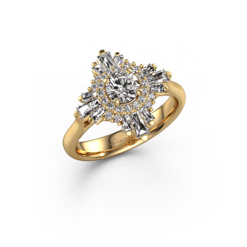 Engagement ring Thalia 585 gold diamond 1.207 crt