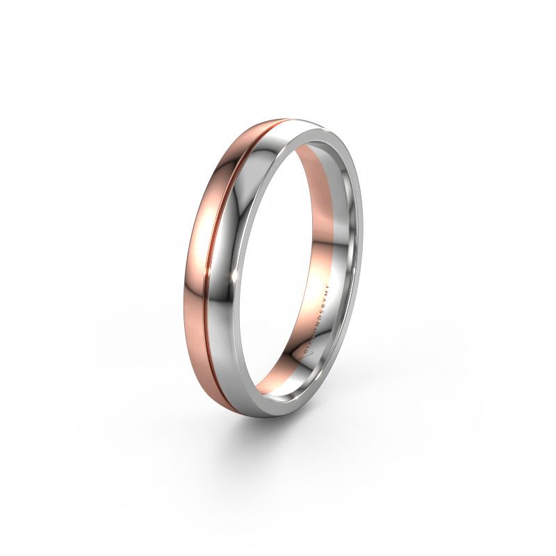 Wedding ring WH0254M24X 585 white gold ±4x1.5 mm