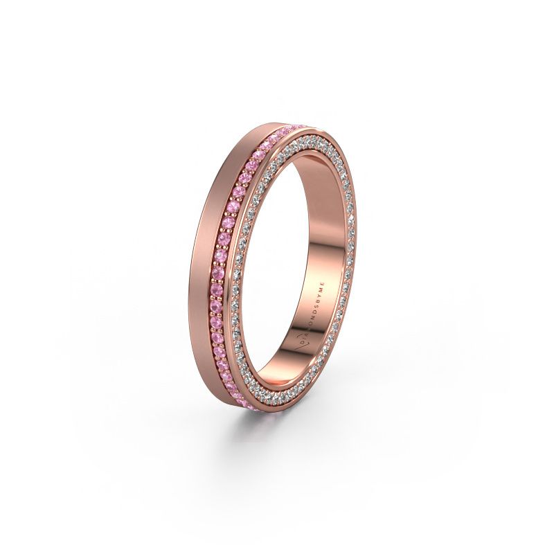Alliance WH2214L15BM 585 or rose saphir rose 1 mm ±3,5 x 2 mm