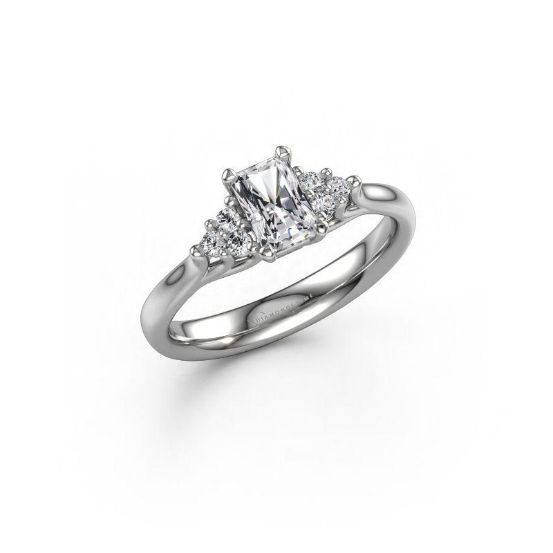 Verlovingsring Monika RAD 585 witgoud lab-grown diamant 0.65 crt