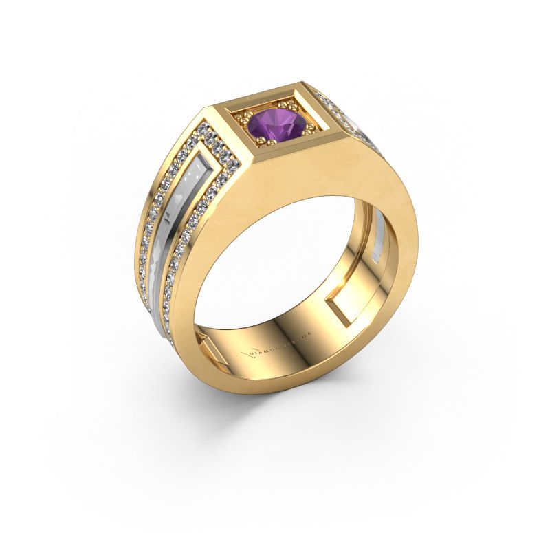 Men's ring Lando 585 gold amethyst 4.7 mm