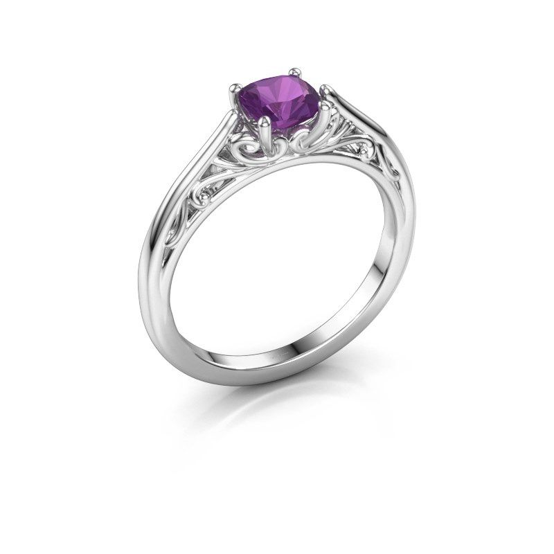 Image of Engagement ring shannon cus<br/>950 platinum<br/>Amethyst 5 mm