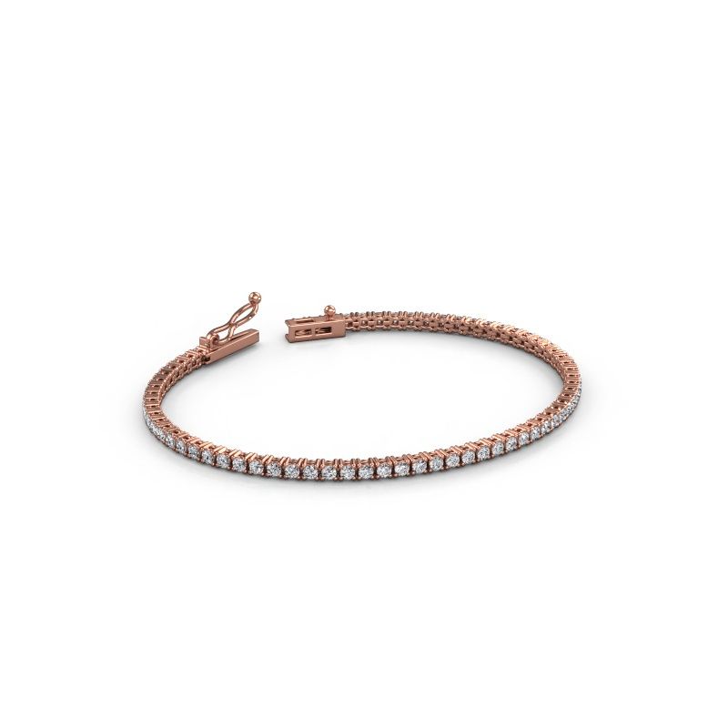 Tennis bracelet Shirley 2.0 lab diamond 585 rose gold 2.04 crt