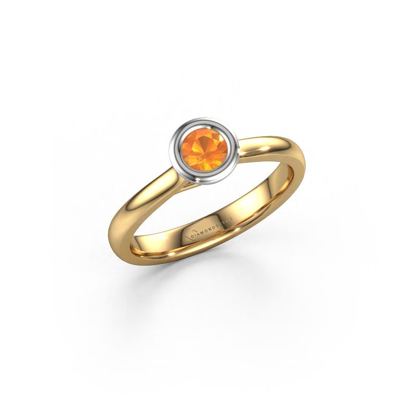 Verlovings ring Kaylee 585 goud citrien 4 mm