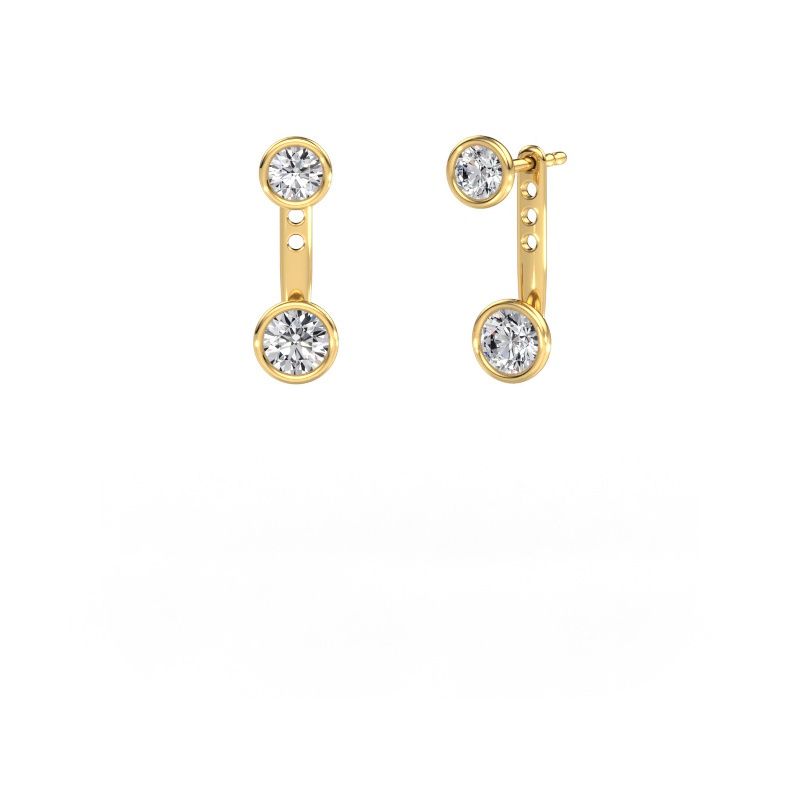 Oorbellen Halle 585 goud diamant 1.50 crt