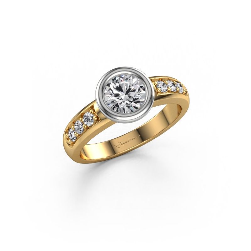 Engagement ring Lieke 585 gold lab grown diamond 0.880 crt