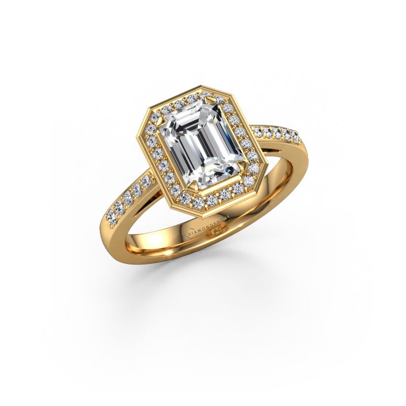 Engagement ring Dodie 2 eme 585 gold lab grown diamond 1.722 crt