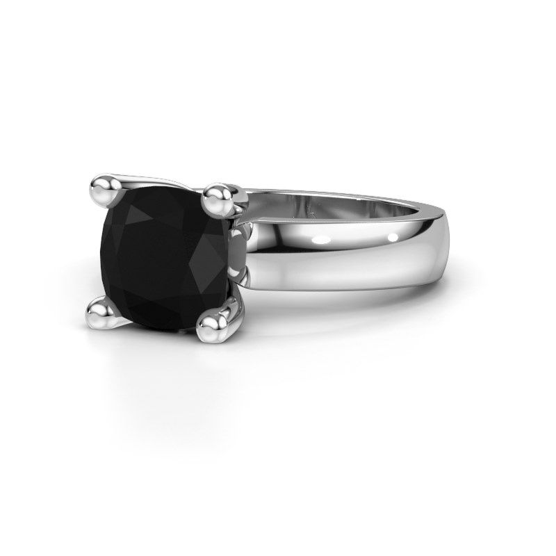Afbeelding van Ring Clelia CUS<br/>950 platina<br/>zwarte diamant 3.20 crt