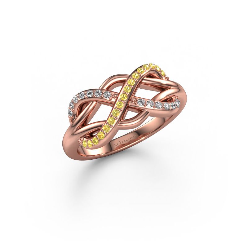 Ring Lizan 585 Roségold Gelb Saphir 1.1 mm
