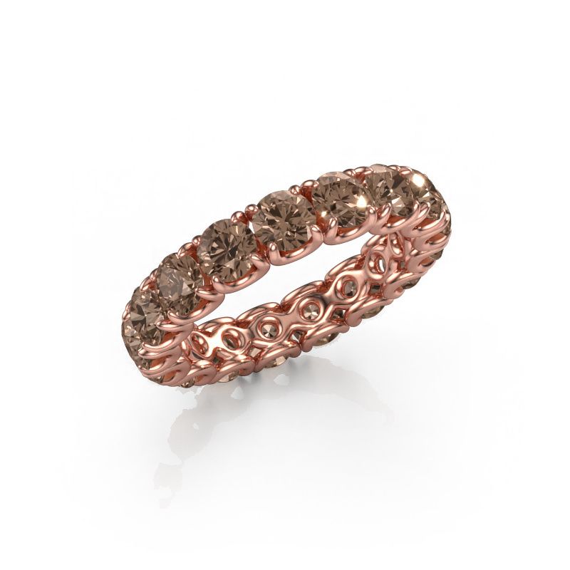 Ring Estee 4.0 585 rose gold brown diamond 4.00 crt