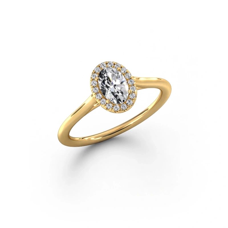 Verlobungsring Seline ovl 1 585 Gold Lab-grown Diamant 0.49 crt