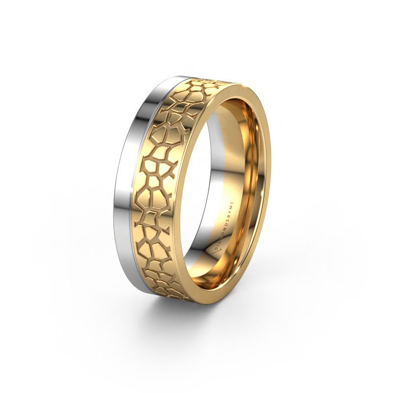 Trauring WH2070M17C 585 Weißgold ±7x2.2 mm