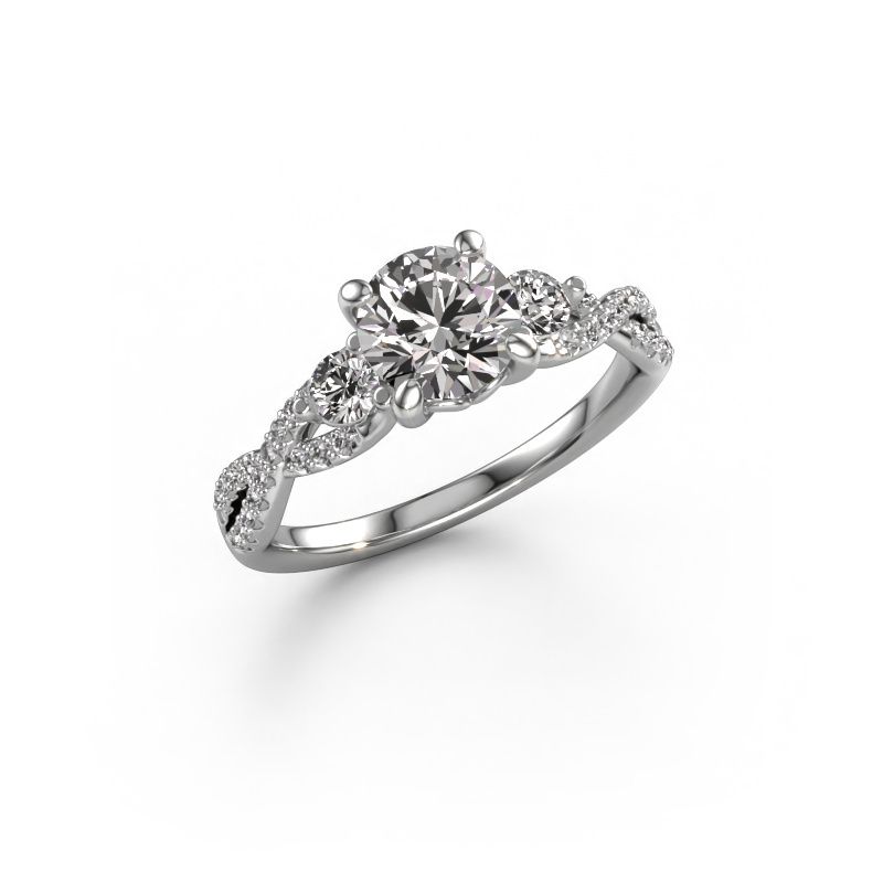 Engagement ring Marilou RND 950 platinum diamond 1.360 crt