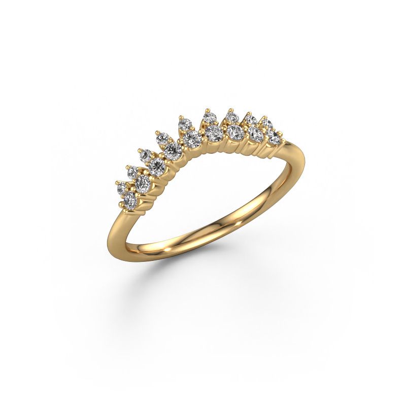 Bague superposable Vivian A 585 or jaune diamant 0.248 crt