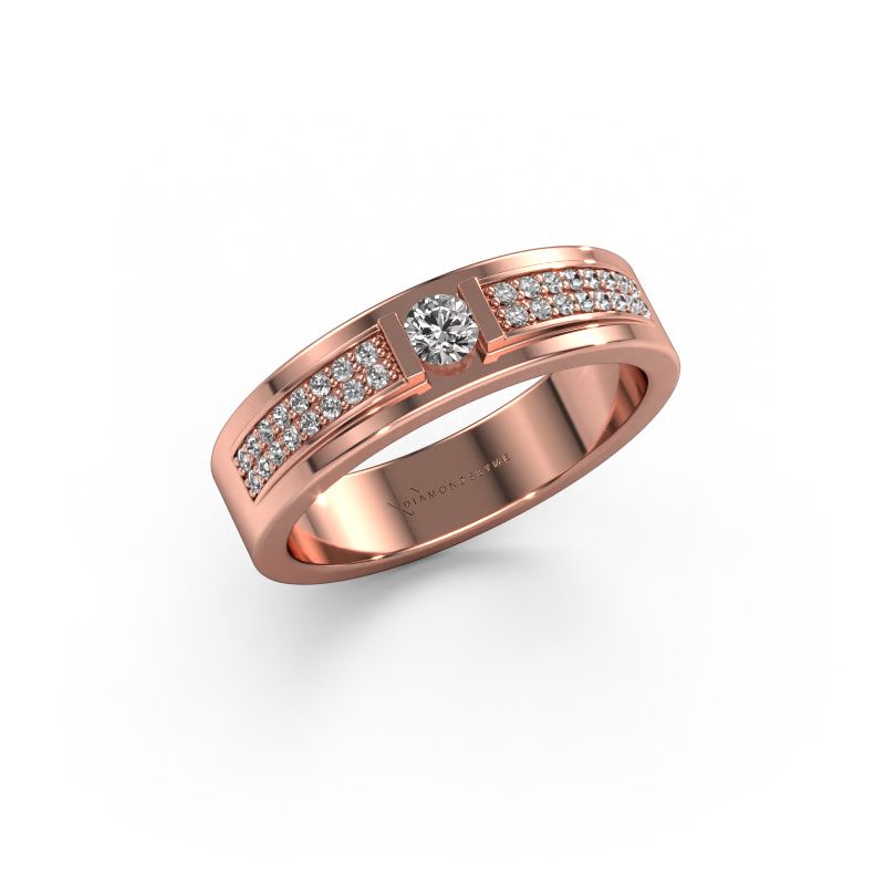 Ring Mable 585 rosé goud lab-grown diamant 0.26 crt