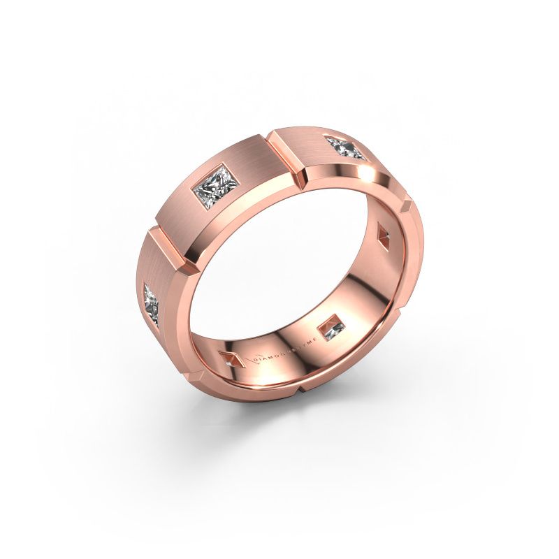 Anillo para hombre Steve 585 oro rosa diamante de laboratorio 1.02 crt