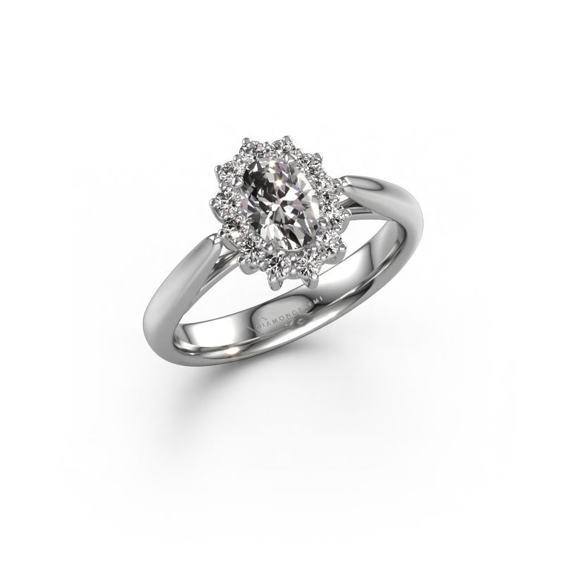 Verlovingsring Margien 1 585 witgoud diamant 0.80 crt