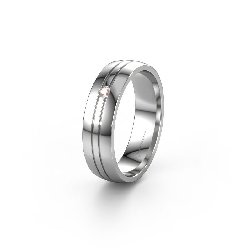 Ehering WH0420L25X 585 Weißgold Morganit Champagner ±5x1.5 mm