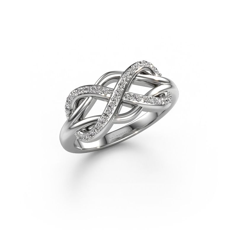 Ring Lizan 950 platina lab-grown diamant 0.208 crt