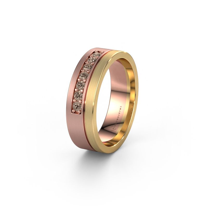 Ehering WH0312L16AM 585 Roségold Braun Diamant ±6x1.7 mm