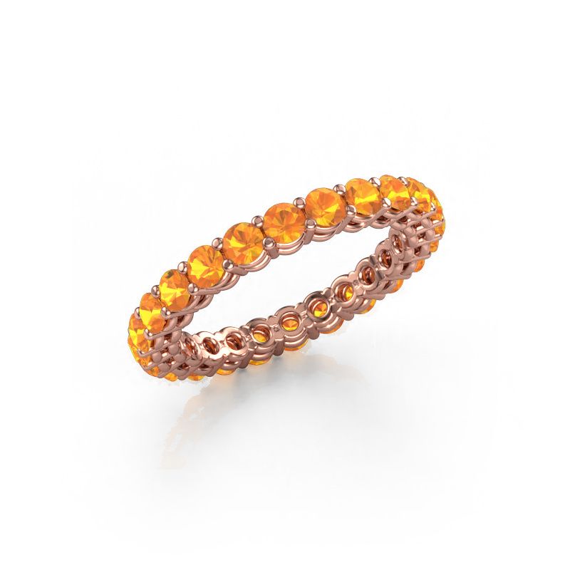 Bague superposable Michelle full 2.7 585 or rose citrine 2.7 mm