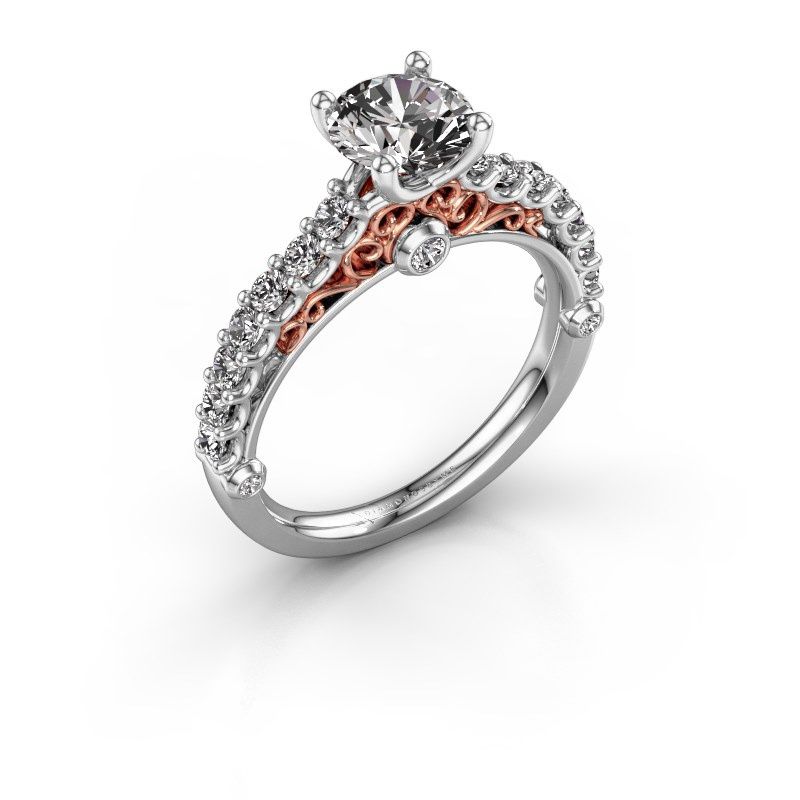 Afbeelding van Verlovingsring Shaunda<br/>585 witgoud<br/>Diamant 1.50 crt