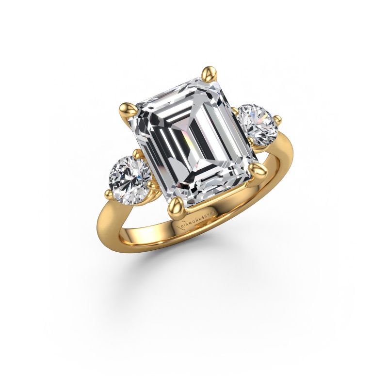 Engagement ring Lieselot EME 585 gold lab grown diamond 6.01 crt