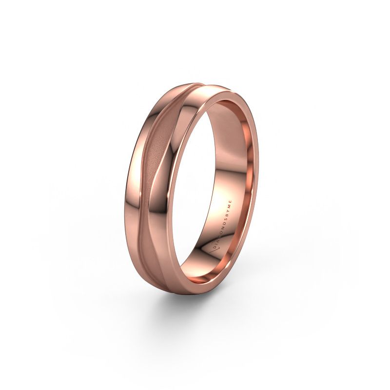 Wedding ring WH0172M25A 585 rose gold ±0.20x0.07 in
