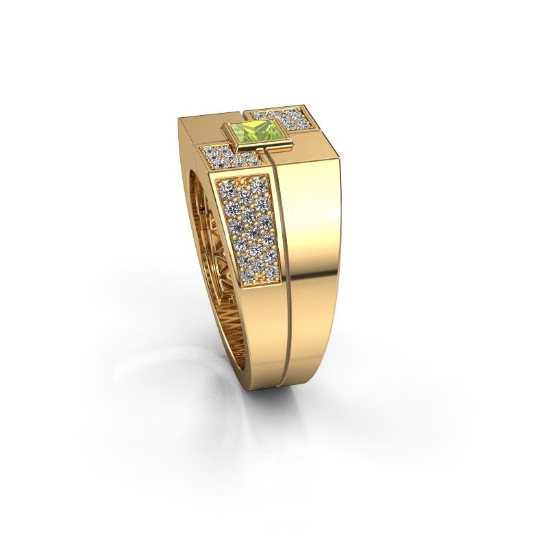 Afbeelding van Heren ring Rogier<br/>585 goud<br/>Peridoot 4 mm