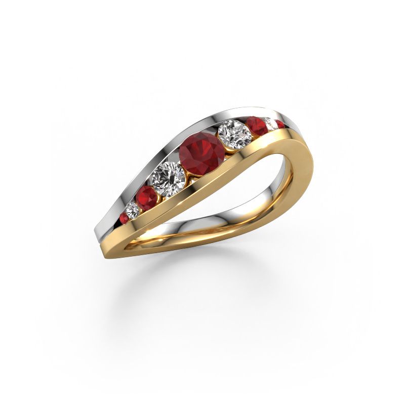 Ring Sigrid 2 585 Gold Rubin 4 mm