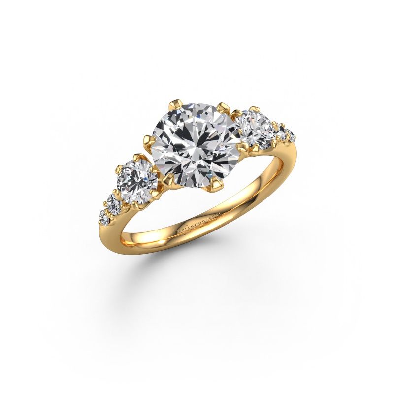 Engagement ring Aniek RND 585 gold lab grown diamond 2.69 crt