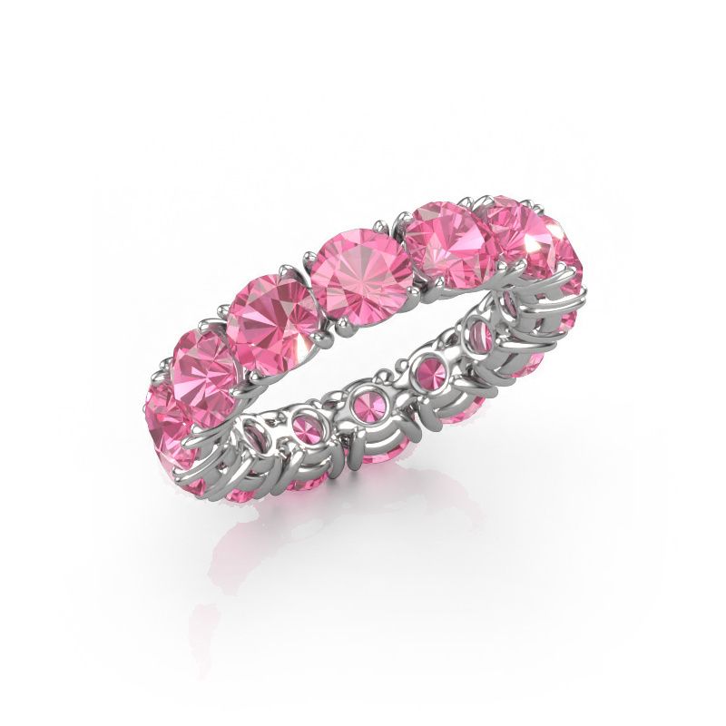 Ring Vivienne 5.0 585 white gold pink sapphire 5 mm