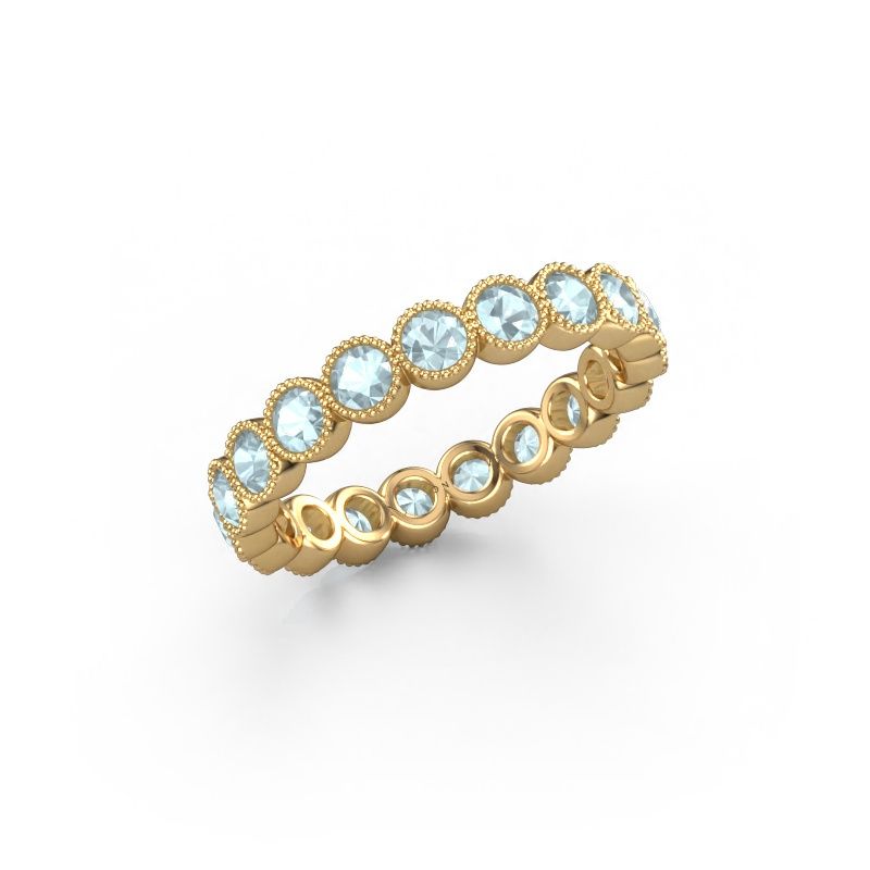 Ring Mariam 0.07 585 gold aquamarine 2.7 mm