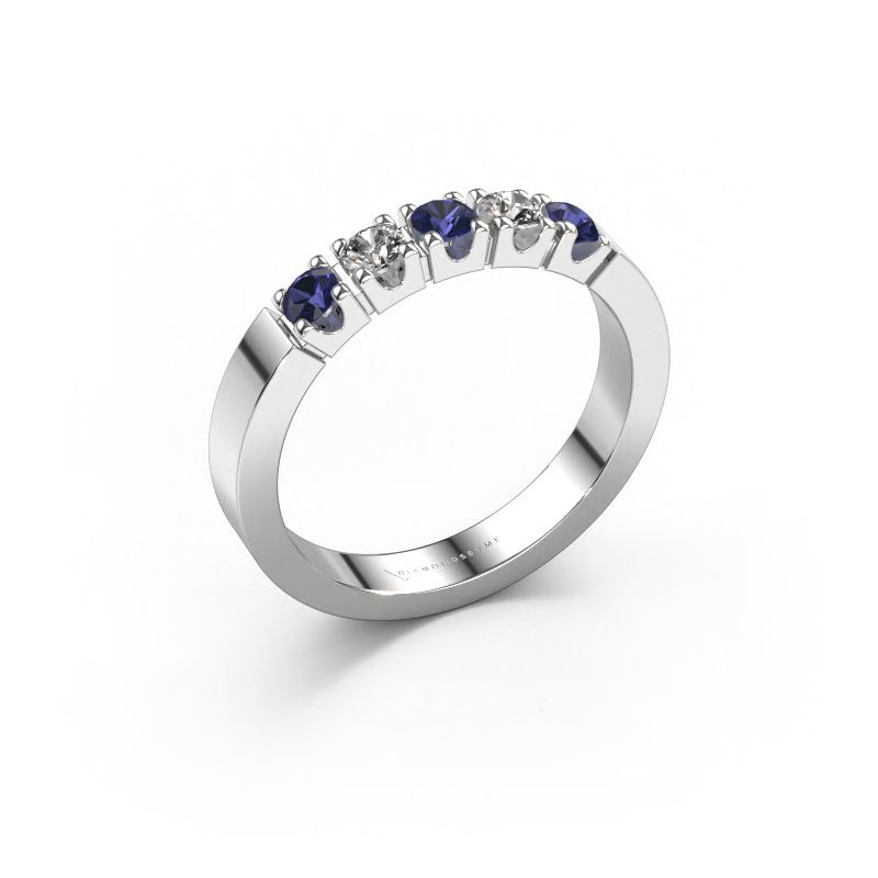 Bague Dana 5 585 or blanc saphir 3 mm