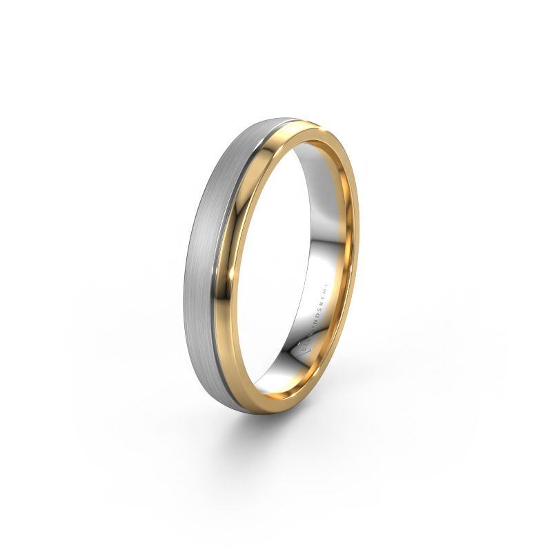 Wedding ring WH0300M24APM 585 white gold ±4x1.7 mm