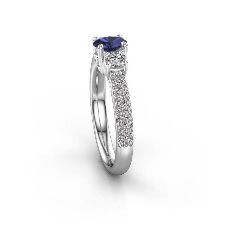 Image of Engagement Ring Marielle Ovl<br/>585 white gold<br/>Sapphire 6.5x4.5 mm