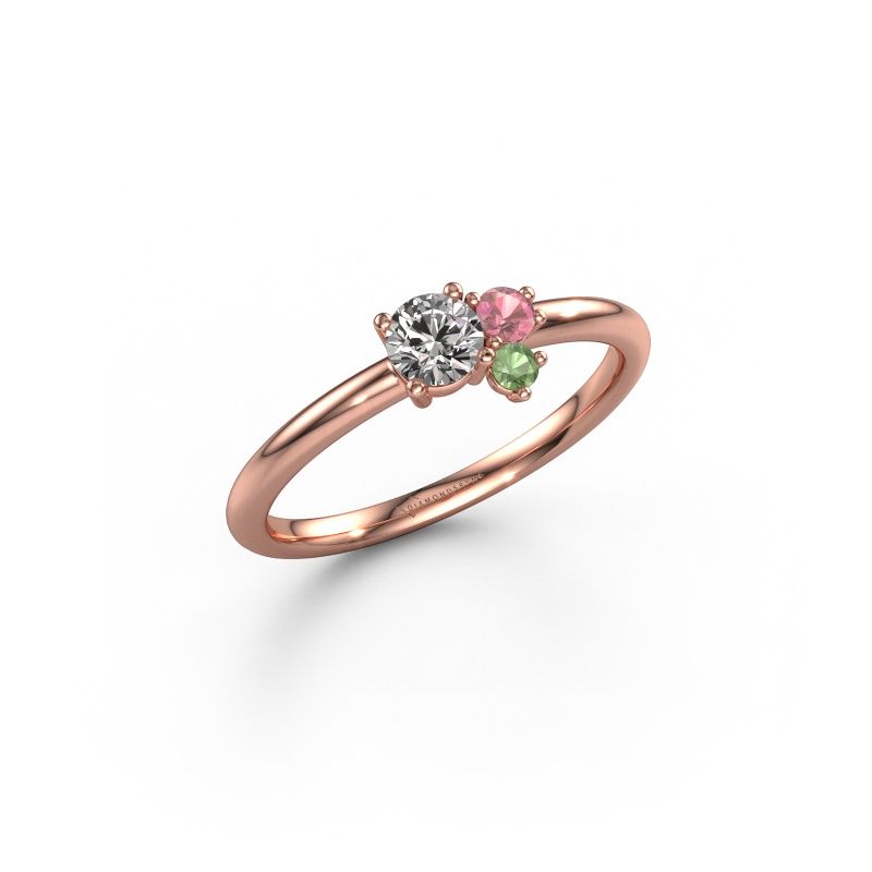 Bague Anouk 585 or rose diamant 0.25 crt