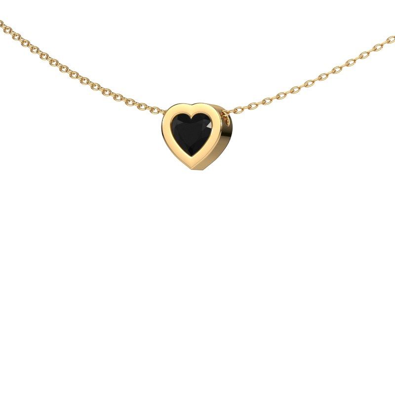 Pendentif Tonja 585 or jaune diamant noir 0.65 crt
