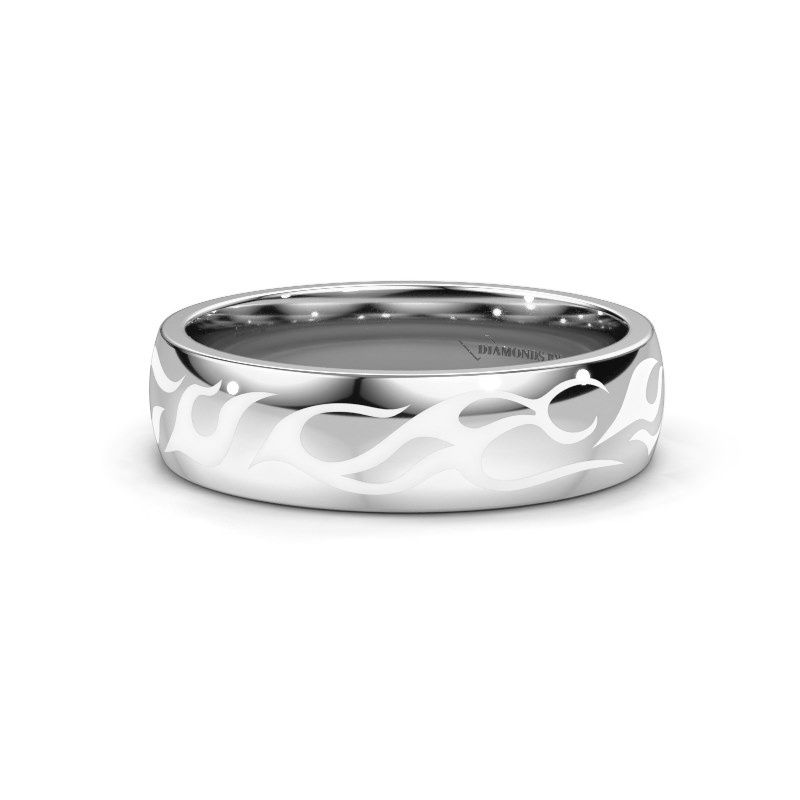 Image of Wedding ring WH3050M26B<br/>585 white gold ±6x2 mm