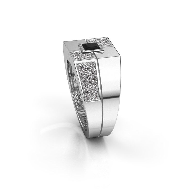 Afbeelding van Heren ring Rogier<br/>950 platina<br/>Zwarte diamant 1.002 crt