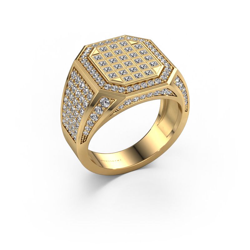 Men's ring Bjorn 585 gold diamond 2.082 crt