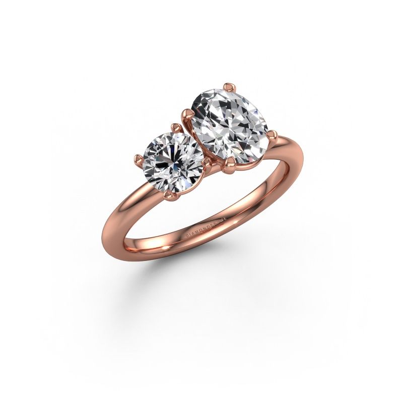 Verlobungsring Toi et Moi OVL-RND 585 Roségold Diamant 1.65 crt